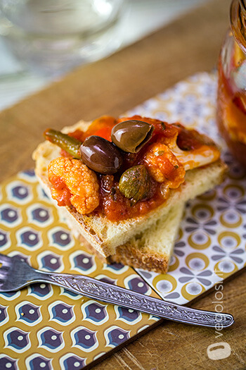 Antipasto piemontese o giardiniera di verdure