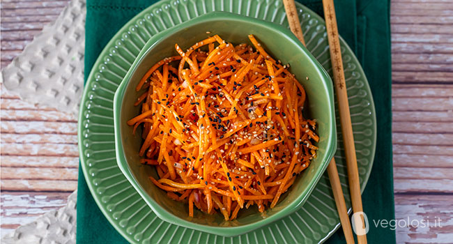 Insalata di carote alla coreana