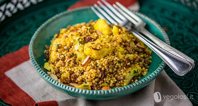 Cous cous con cavolfiore alla marocchina