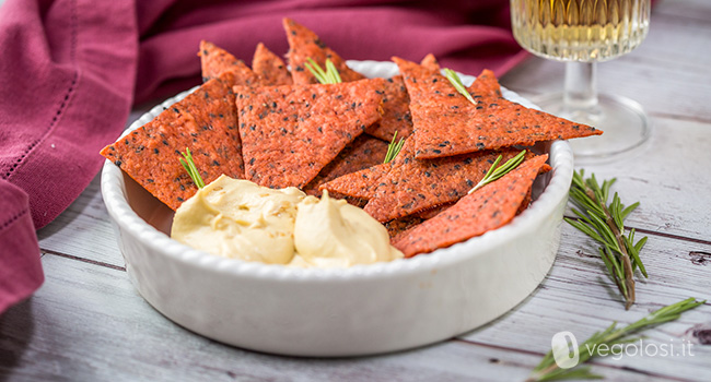 Crackers alla barbabietola