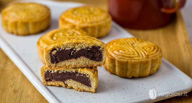 Mooncake vegan ripiene di marmellata di fagioli azuki