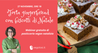 Webinar di Natale gratuito: torta gingerbread e biscotti vegan