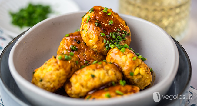 Polpette di tempeh glassate