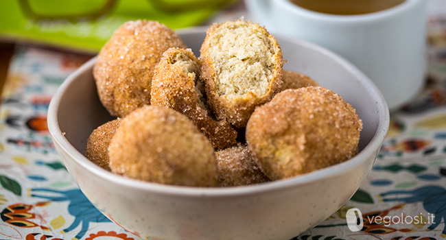 Mini bomboloni alla banana